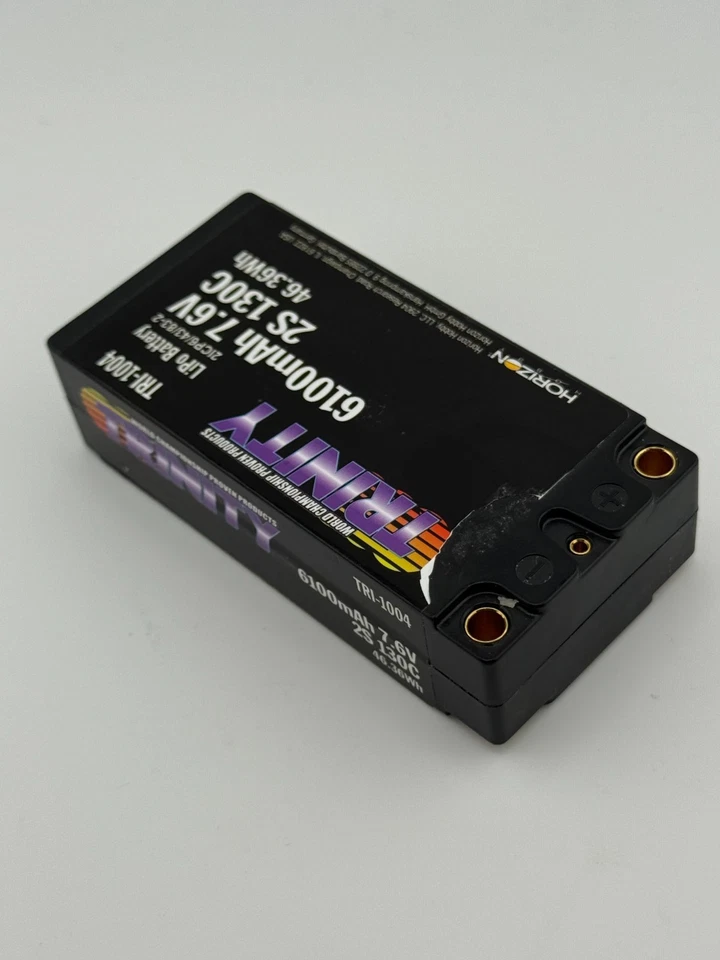 TRI-1004 Trinty 6100mAh 2S 7.6V 130C LiHV 5mm Bullets - Image 2 of 3
