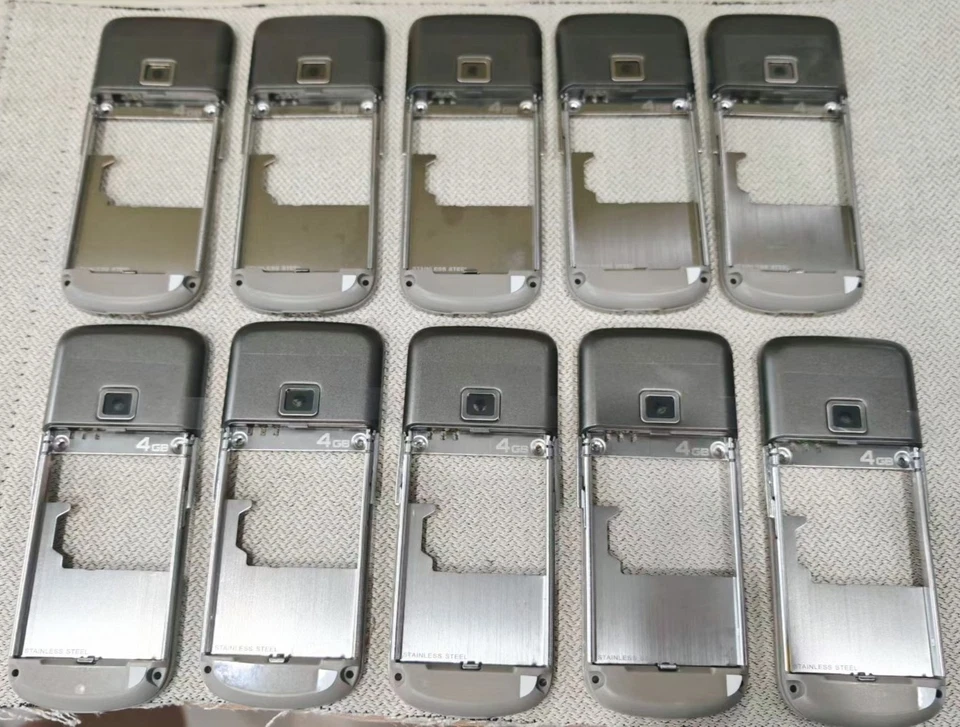 Piezas de cubierta central de repuesto de alta calidad para Nokia 8800e Arte Gold Carbon Foto 2 de 4