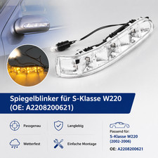 Klar Blinkleuchte Spiegelblinker für Mercedes Benz W220 02-06 Links Blinker