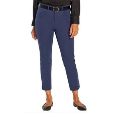 Banana Republic Slim Straight Cropped Pant-Navy-Size 10-NWT