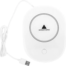 Heated Coasters for Drinks Coffee Warmer Desk Beverage Heating Pad