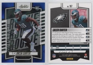 2023 Panini Absolute Rookies Blue Diamonds /199 Jalen Carter #107 Rookie RC