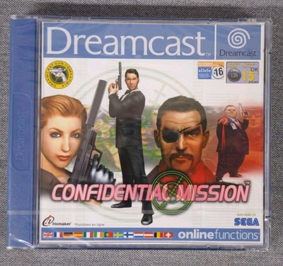 SEGA Dreamcast Confidential Mission Factory Sealed NEW CIB PAL