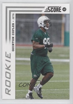 2012 Score Rookie Quinton Coples (Both Feet Visible) #364 Rookie RC 0b5