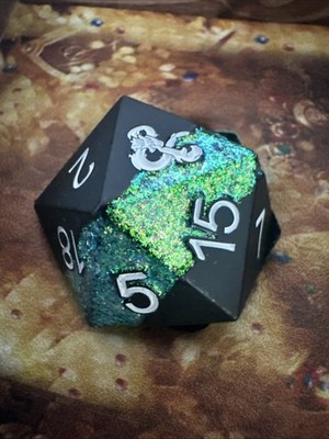 D 20 Spin down Damaged Black Metal