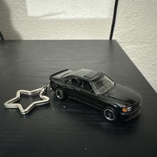 1989 Mercedes 560 SEC AMG Black Keychain 1:64 Diecast Hot Wheels Matchbox Gift