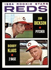 1964 Topps #524 Jim Dickson/Bobby Klaus Reds Rookies Near Mint RC Rook ID:490069