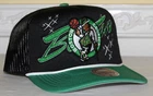 Mitchell & Ness BOSTON CELTICS Snapback Hat Mesh Trucker Cap Black & Green *W1