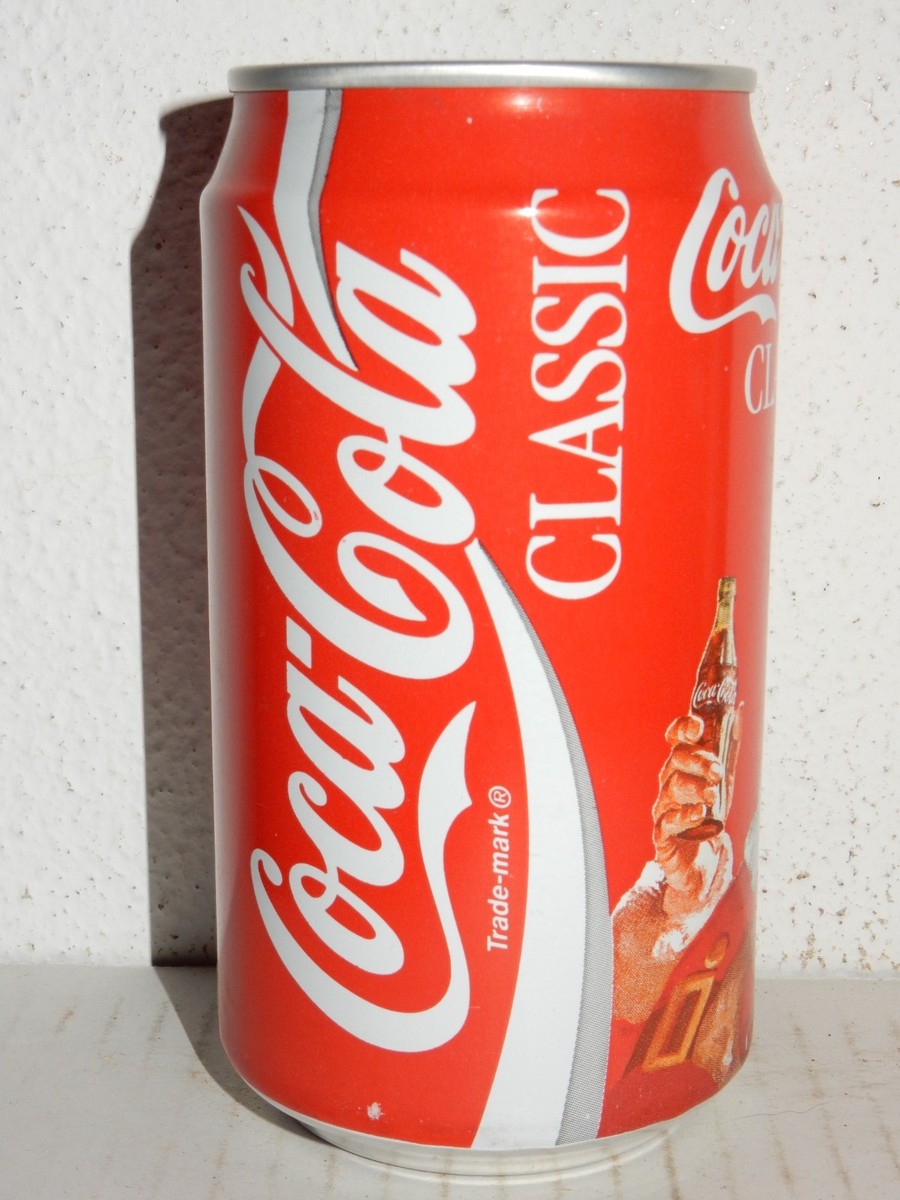 1990's Edition COCA COLA CHRISTMAS SANTA Can from U.S.A. (355ml