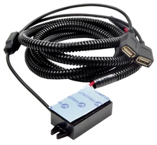 RSI Racing Dual USB Power Cable for 2014 Polaris 800 RMK Assault 155 LE