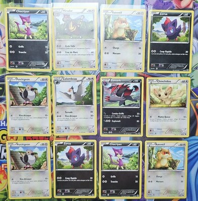 12 Karten N&B Kit des Trainers (Zoroark) Pokémon 2011 Einzelkarte Französisch