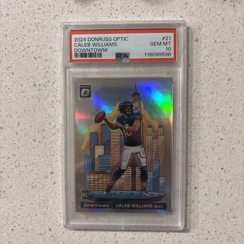 2024 PANINI DONRUSS OPTIC DOWNTOWN! #21 CALEB WILLIAMS PSA 10