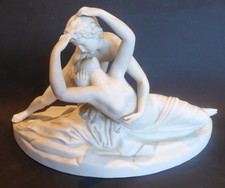 Sujet en Biscuit - d'Amour et Psyché , fin XIXe par Passau,  Dressel & Kister