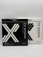 VaultX SV10.5 - Black Bolt & White Flare - 12 Pocket Binders - IN HAND