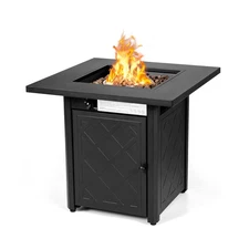 Patiojoy 28" Gas Fire Pit Table, 50,000 BTU Auto-Ignition Propane Fire Pit