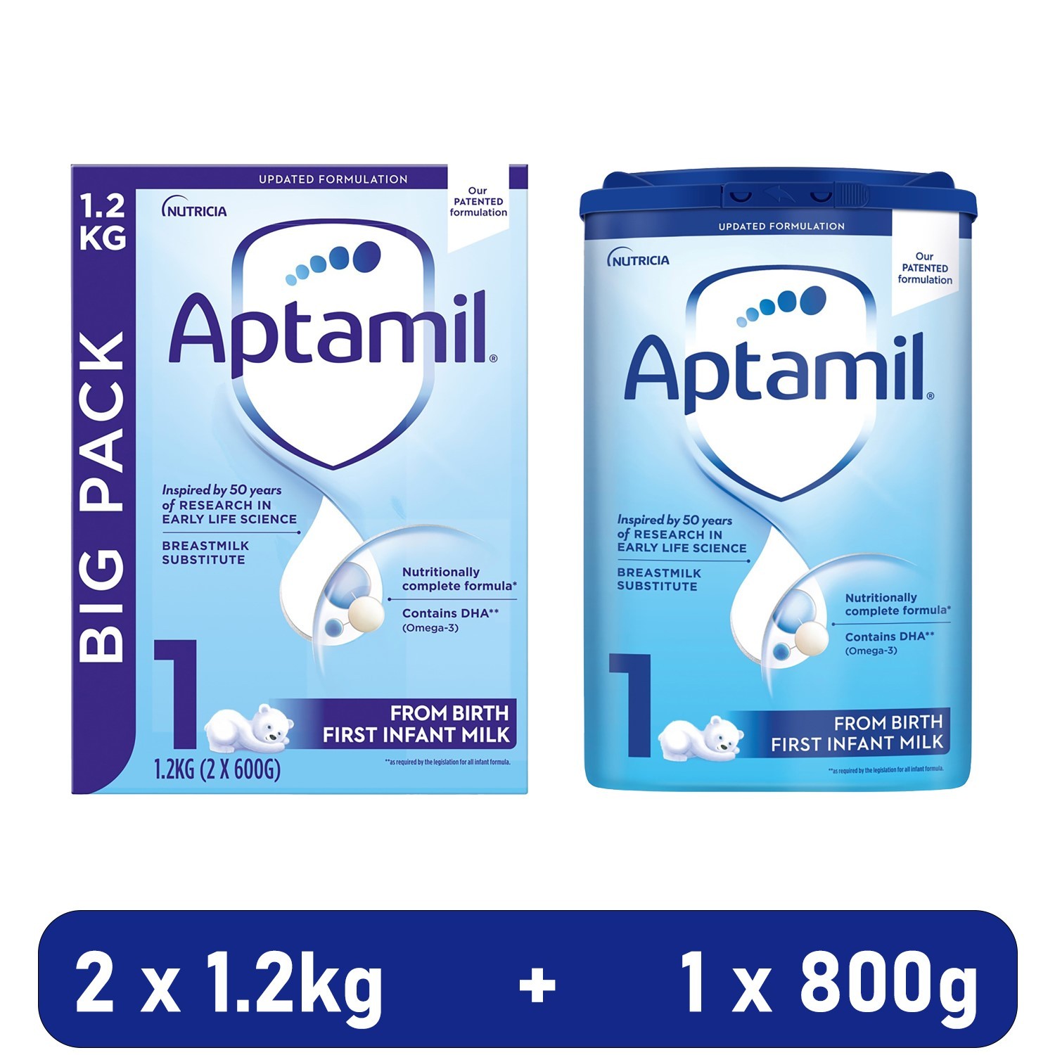 Aptamil 1 Infant Refill Baby Milk Bundle Formula