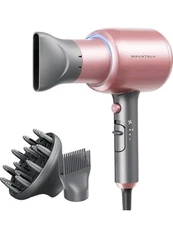 Wavytalk Ionic Hair Dryer 1875W with Diffuser & Comb for Curly Hair - Rose Gold