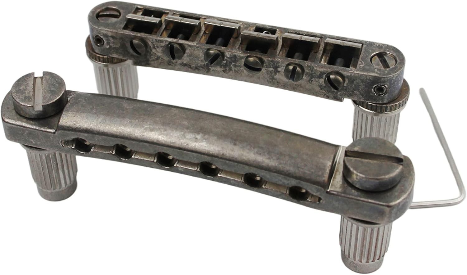 Guyker Guitar Tune-O-Matic Bridge and Stop Bar Relic (Bridge + Tailpiece)