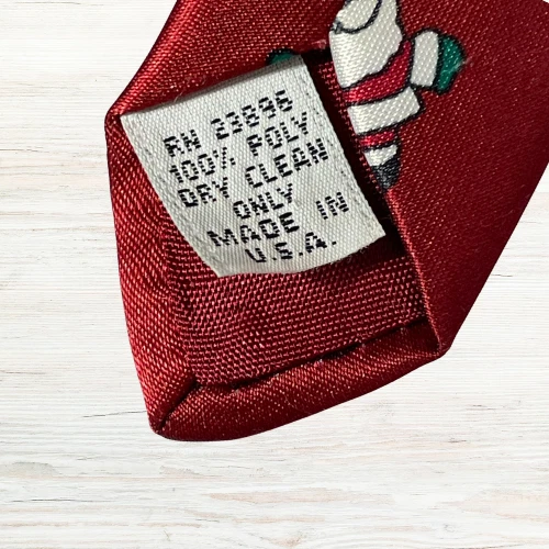 Corbata de Papá Noel roja Surrey para hombre festiva novedad divertida Navidad humorística Navidad EE. UU. Foto 4 de 4