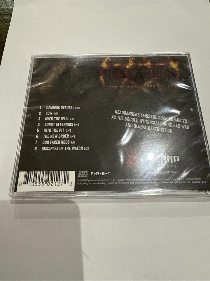 TESTAMENT " LIVE AT DYNAMO OPEN AIR 1997  " CD ALBUM BRAND NEW & SEALED - Image 2 of 2