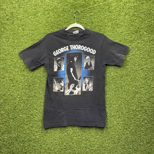 Thorogood, Vintage George Thorogood Destroyers Shirt Mens Medium Distressed Faded 80s Rare