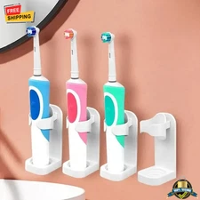 1 pc Wall Mounted Traceless Toothbrush Holder Non Slip Electric Brush Stand Rack