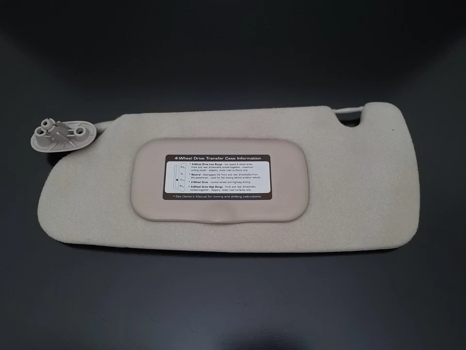 Juego de pares de parasoles laterales para conductor y pasajero Dodge Durango 1999-2000 gris iluminado Foto 3 de 4