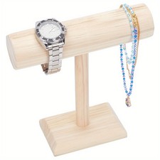1Pc Wooden T-Bar Detachable Bracelet Display Stands Tabletop Bracelet