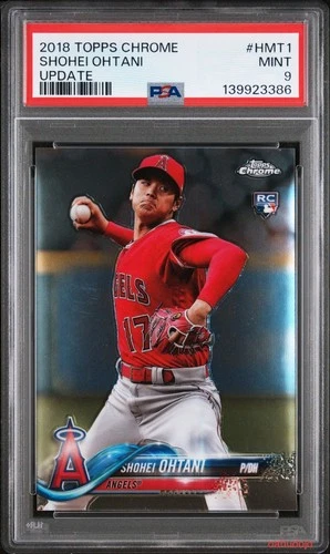 2018 Topps Chrome Update SHOHEI OHTANI #HMT1 Rookie MINT PSA 9 RC