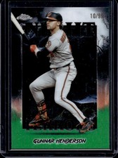 2025 Topps Chrome Update Gunnar Henderson Night Terrors Green Refractor #/99