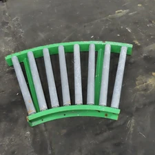 45° Curve Gravity Roller Conveyor Section 22" BF 40-1/2" Long