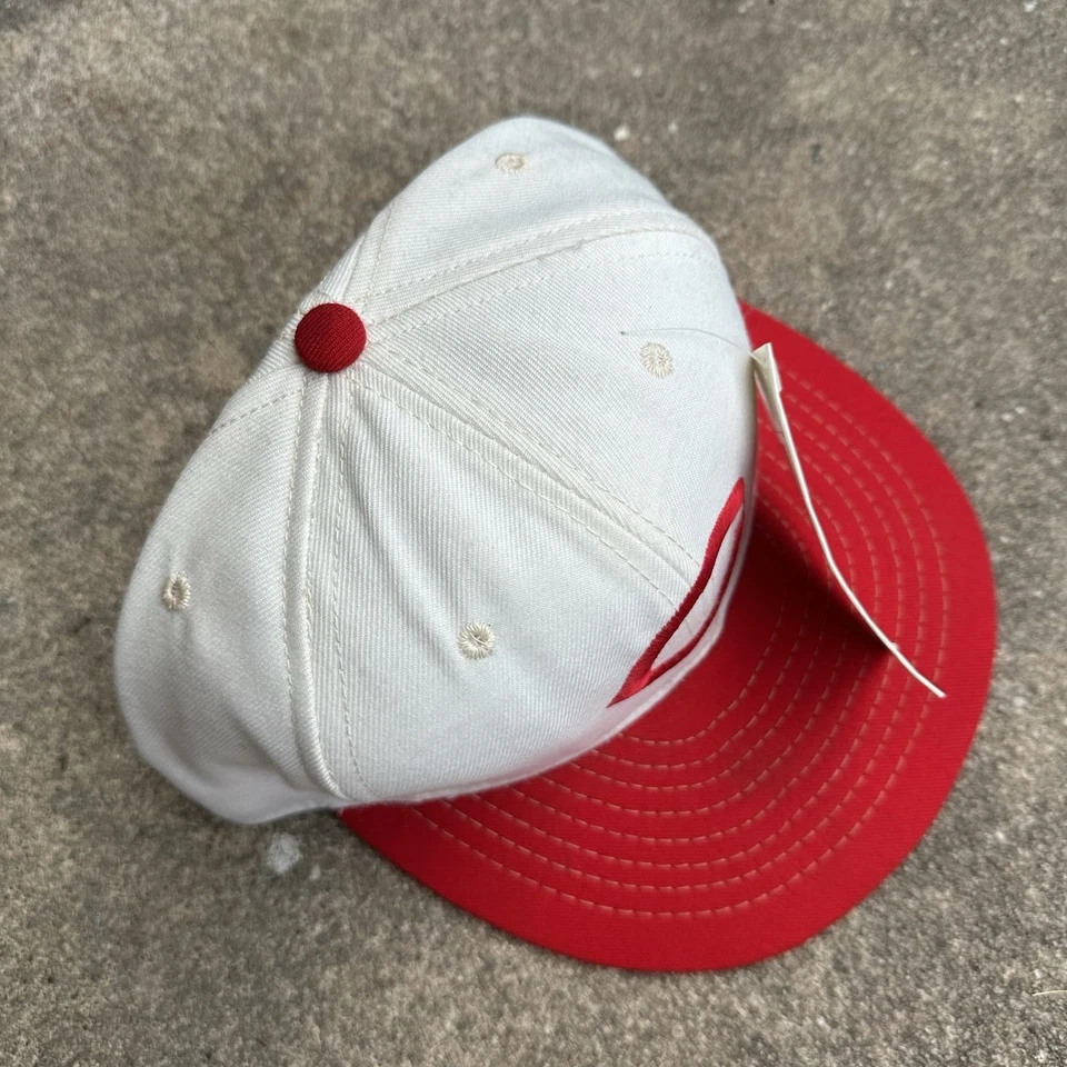 Vintage Cincinnati Reds Annco Fitted Hat Cap 7 1/8 80s 90s USA made throwback  - Image 2 of 4