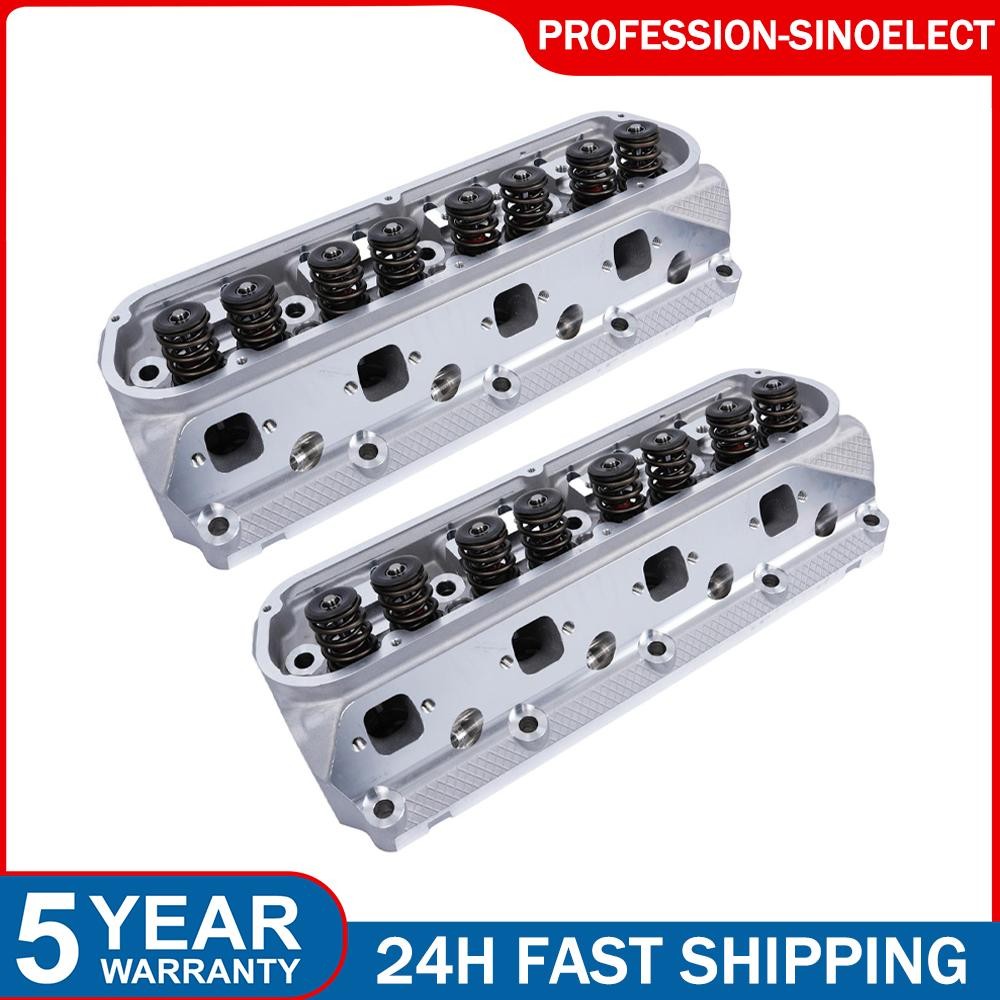 2Pcs Complete Alu Cylinder Heads For FORD GT40 289 302 351W 175cc 62cc 2.02/1.60