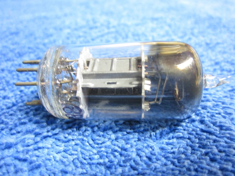 Tubo GE 5814A placa negra plateada rara Foto 2 de 3