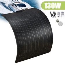 130W 12V Black Flexible Solar Panel 135 Watt for Motorhome Camper Caravan Van