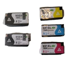 New 950XL  Black 2/Pack and 951XL Cyan/Magenta/Yellow  3/Pack High Yield Ink