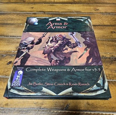 Arms & Armor v 3.5 Complete Weapons Set for D&D RPG HC Bastion Press
