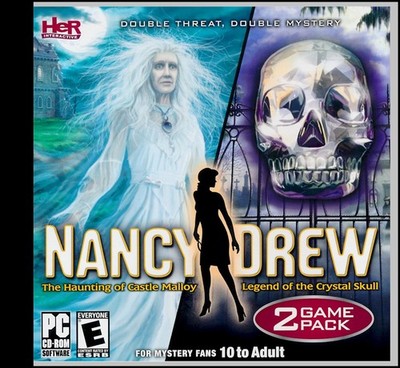 NANCY DREW:THE HAUNTING OF CASTLE MALLOY & LEGEND OF THE CRYSTAL SKULL.BRAND NEW