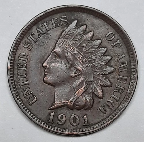 1901 Indian Cent--VF!