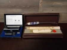 Vintage Moeck C-Soprano No. 223 Maple Recorder With Tuju -Flote And Bib Recorder