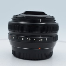FUJIFILM XF 18mm f/2 R Fujinon APS-C Lens for X-Mount, Black, with Caps