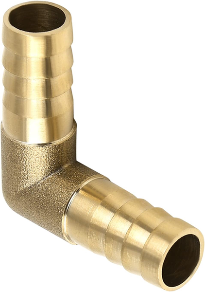 12Mm Messing Widerhaken Winkel 90 Grad Mit AußEngewinde Anschluss-image