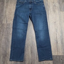 Calvin Klein Men's Size 34x30 Straight Dark Wash Stretch