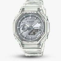 Casio Unisex G-Shock Metallic Silber Dual Display Uhr GA-2100BM-7A8ER