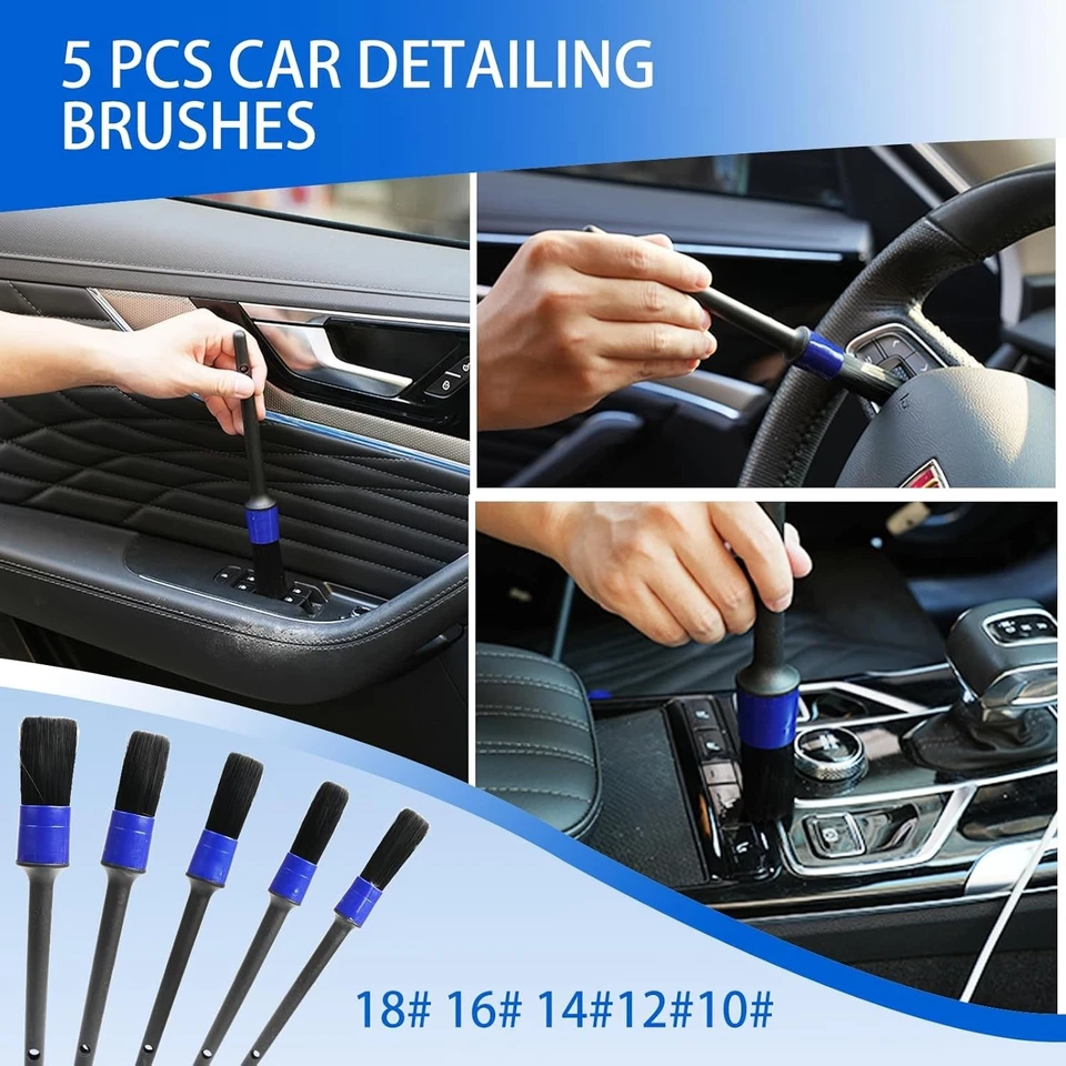 18Pcs Car Cleaning Kit Interior and Exterior Detailing Kit, Car Detailing Set Wi - Image 4 of 4