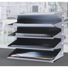 DURABLE Sortierstation grau mit 5 Fächern