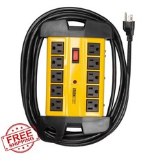 Iron Forge Heavy Duty Surge Protector Power Strip 10 Outlet 15ft Cord