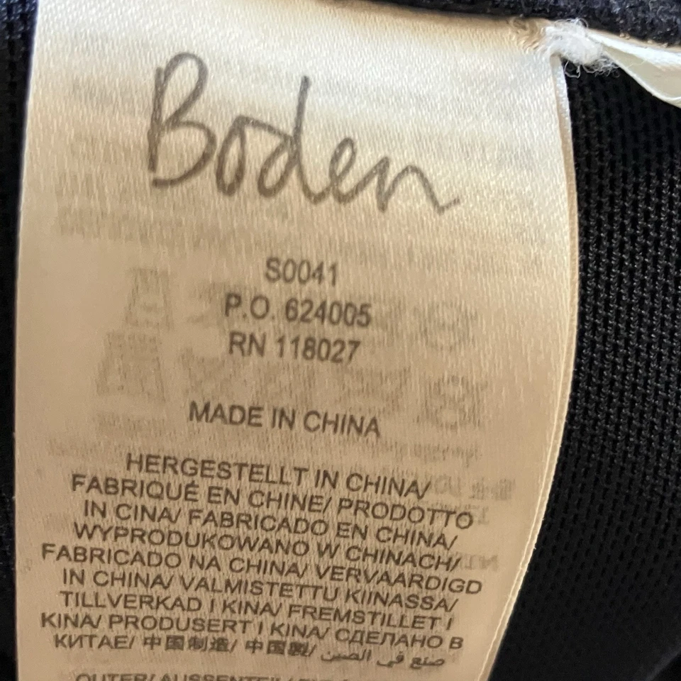 Boden Swimwear Womens Size 8 Navy Gold Amalfi Polka Dot One Piece Bandeau - Image 4 of 4