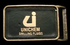 PC08170 VINTAGE 1970s  UNICHEM DRILLING FLUIDS  OILFIELD BUCKLE