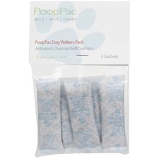 PoopPac Designs PP1-00001 Dog Walker Waste Case Activated Charcoal Refills - ...